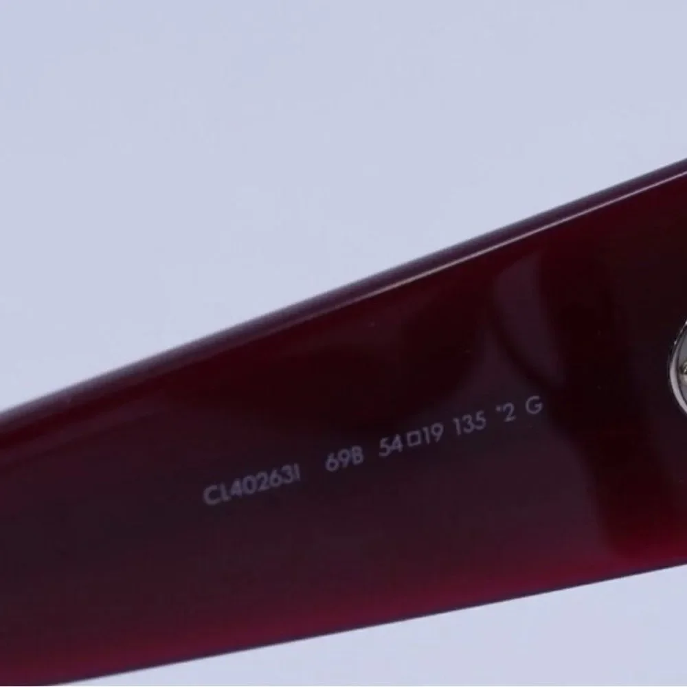 Celine Burgundy Square Sunglasses - Picture 8 of 10